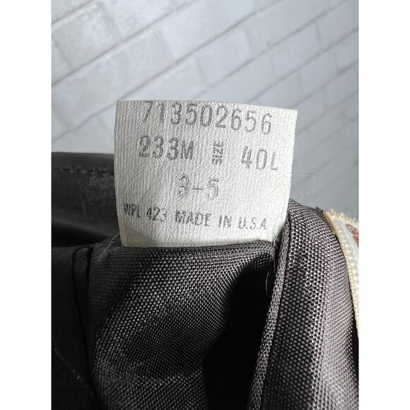 Levis 40L Vintage 70s Western Tweed Blazer 2 Button Herringbone Jacket Gray - Picture 6 of 9